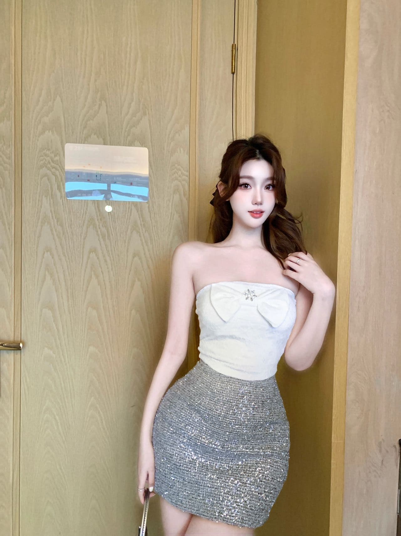 레이스 조각 한 단어 와이 아름다움 뒤로 3 차원 나비 매듭 맨위 여성 뒤로 심장 안에 가져 가라. 상세 이미지 35