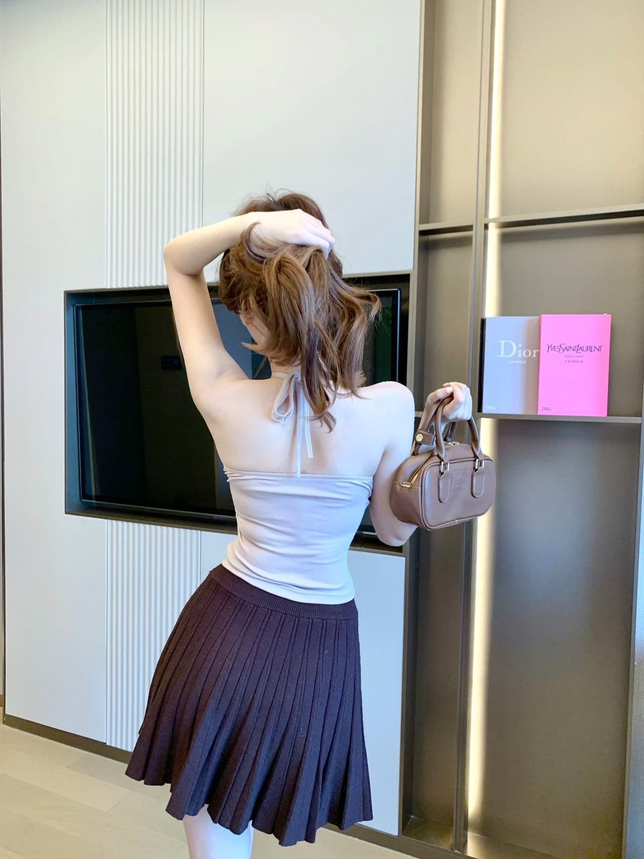 레이스 행침 목 캐미솔 외출용 벨트 가슴 패드 섹시함 핫걸 순수한 욕망 인사이드 가져 가라. 기본 셔츠 맨위 상세 이미지 26