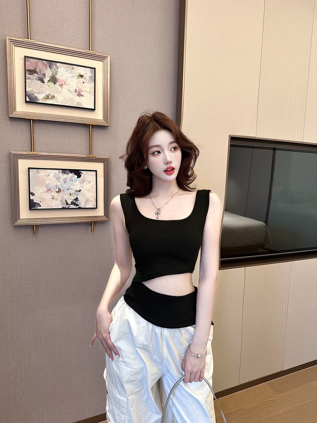 조끼 여성 원피스 핫걸 포장 가슴 안쪽 의류 다용도 맨위 여성 새로운 조끼 몸매 가꾸기 만나는 맨위 상세 이미지 38