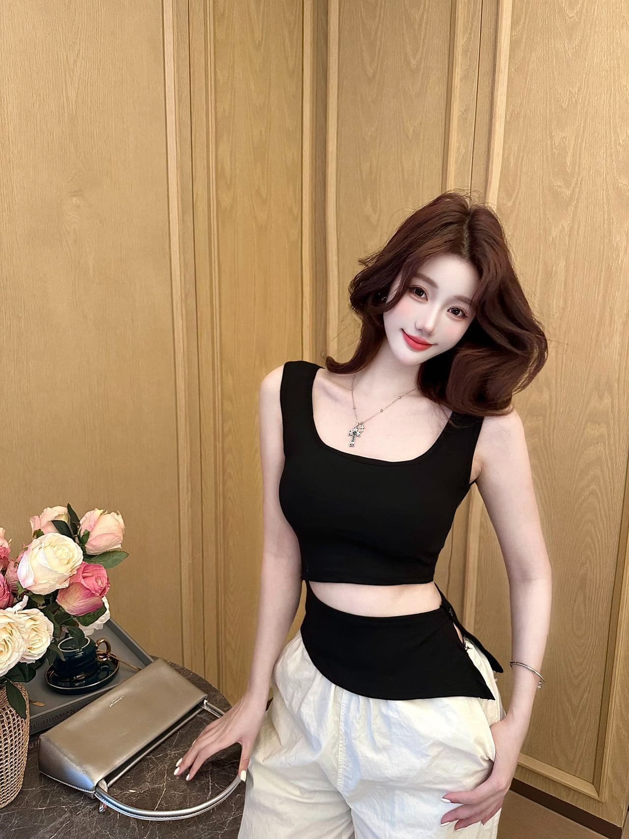 조끼 여성 원피스 핫걸 포장 가슴 안쪽 의류 다용도 맨위 여성 새로운 조끼 몸매 가꾸기 만나는 맨위 상세 이미지 43