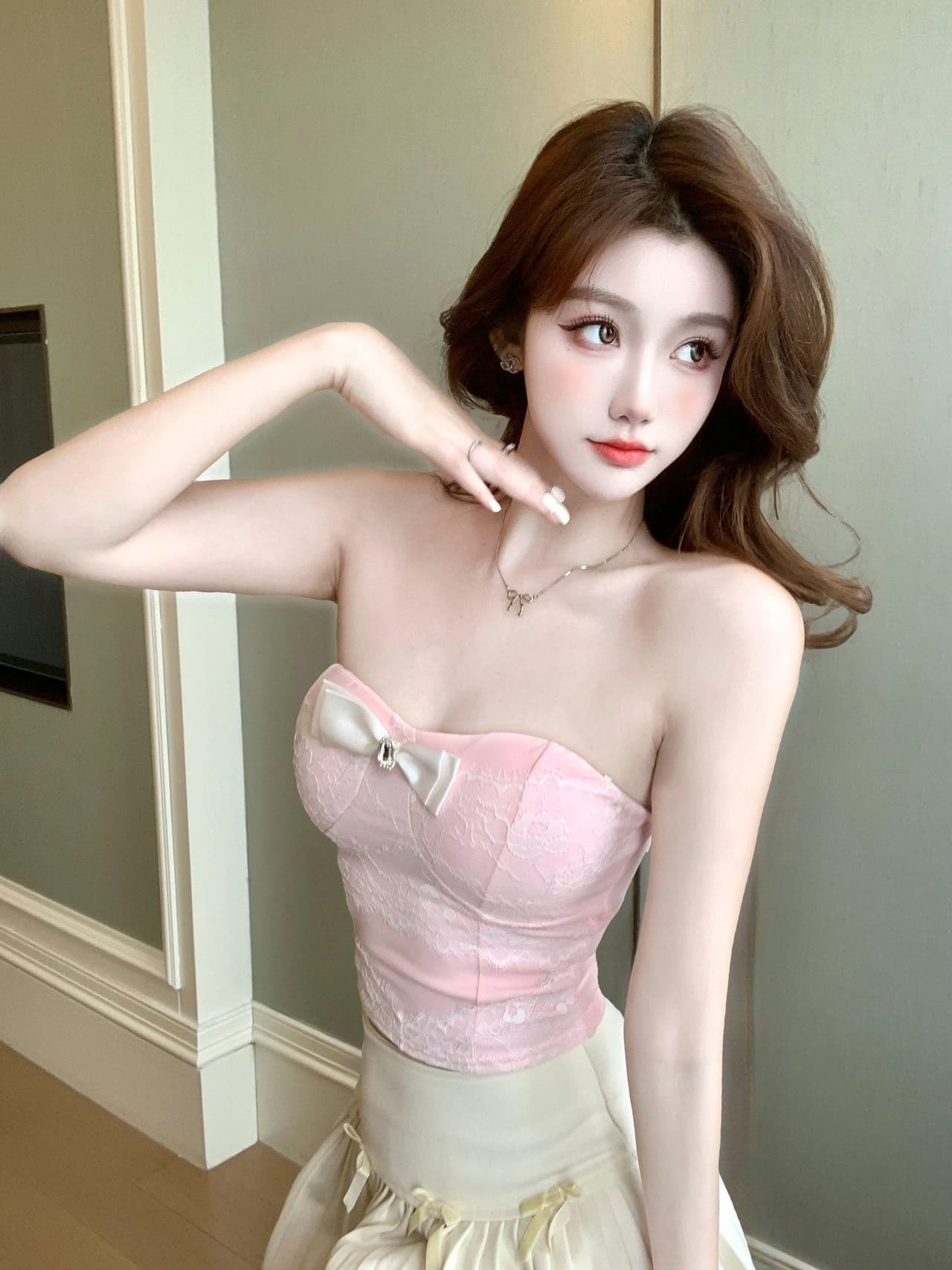 순수한 욕망 디자인 슬립 섹시함 튜브탑 조끼 여름 새로운 레이스 조각 핫걸 맨위 여성 상세 이미지 21