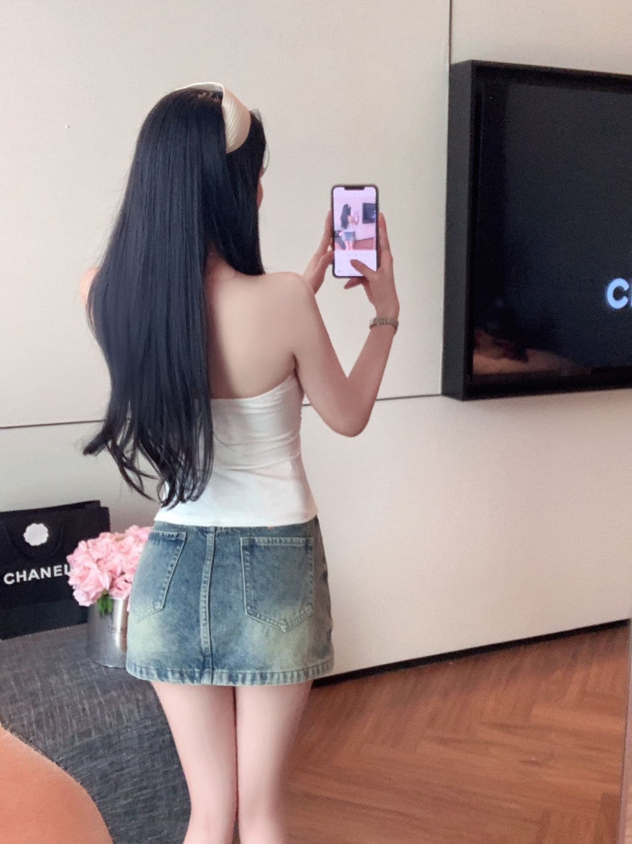 벨트 가슴 패드 작은 빨간 모자 소녀 한 단어 와이 아름다움 뒤로 민소매 튜브탑 여성 여름 몸매 가꾸기 인사이드 가져 가라. 핫걸 포장 가슴 상세 이미지 5