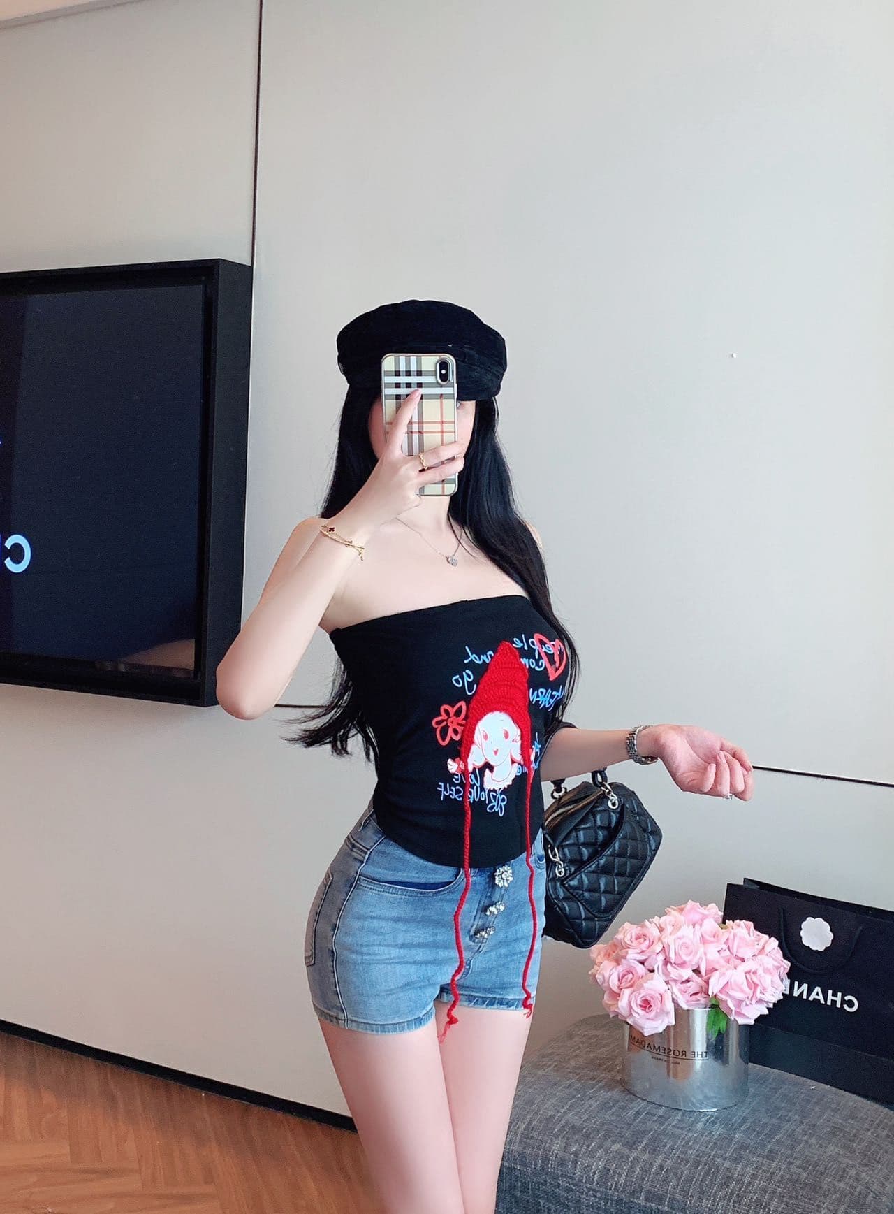 벨트 가슴 패드 작은 빨간 모자 소녀 한 단어 와이 아름다움 뒤로 민소매 튜브탑 여성 여름 몸매 가꾸기 인사이드 가져 가라. 핫걸 포장 가슴 상세 이미지 24