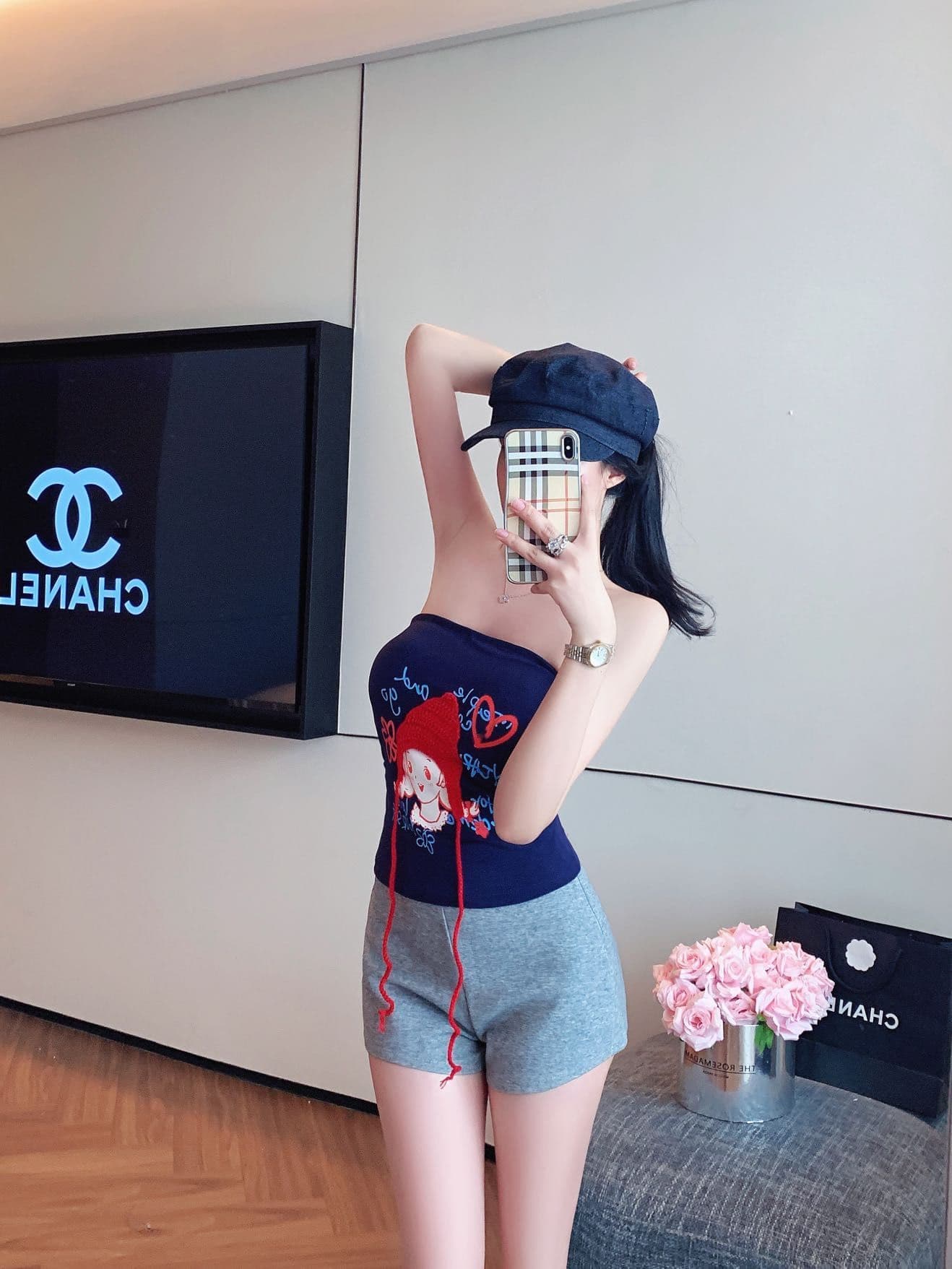 벨트 가슴 패드 작은 빨간 모자 소녀 한 단어 와이 아름다움 뒤로 민소매 튜브탑 여성 여름 몸매 가꾸기 인사이드 가져 가라. 핫걸 포장 가슴 상세 이미지 26