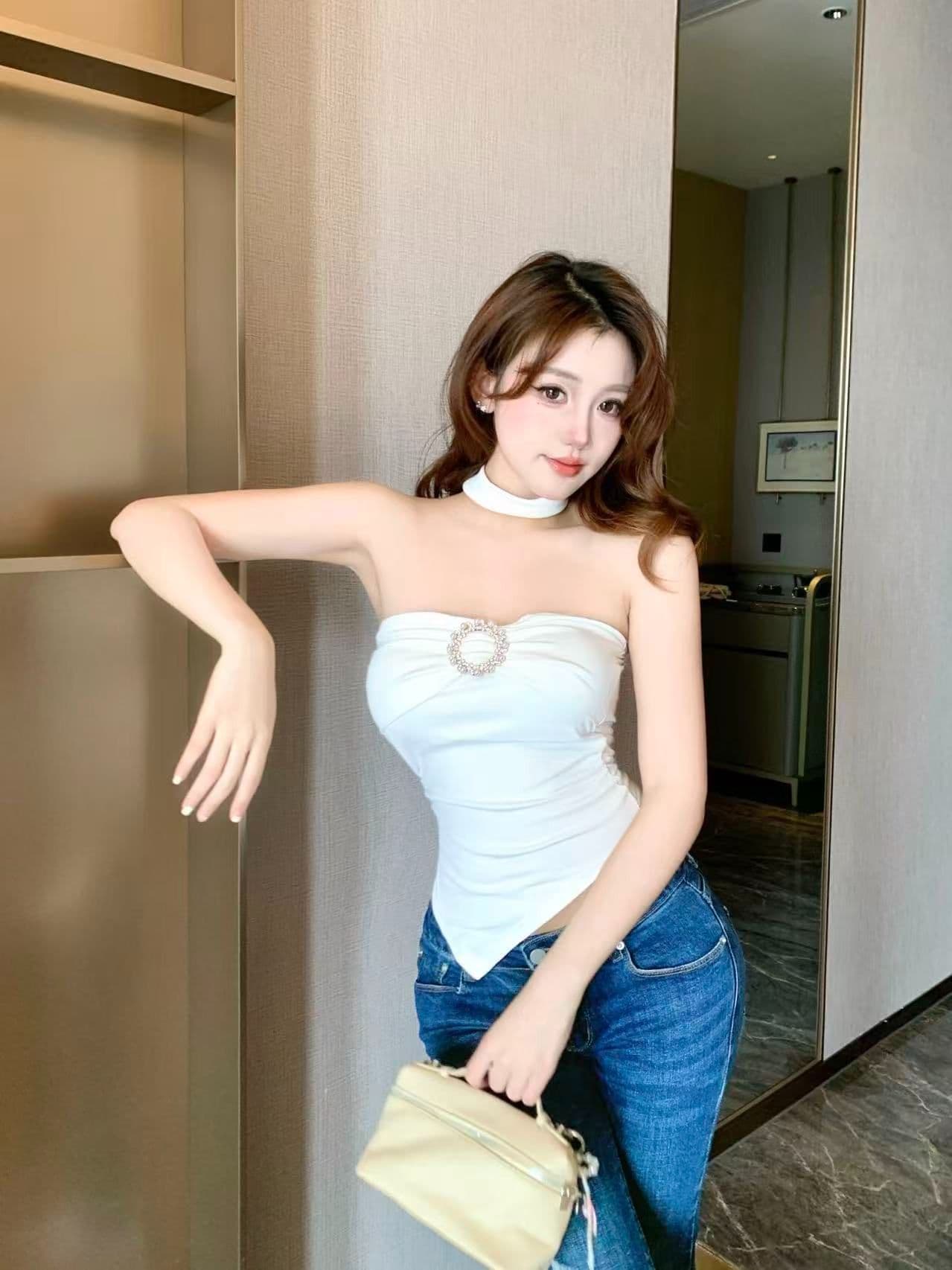 불규칙 행침 목 캐미솔 여름 순수한 욕망 핫걸 오프숄더 튜브탑 작은 맨위 태국 아름다운 벨트 가슴 패드 상세 이미지 18