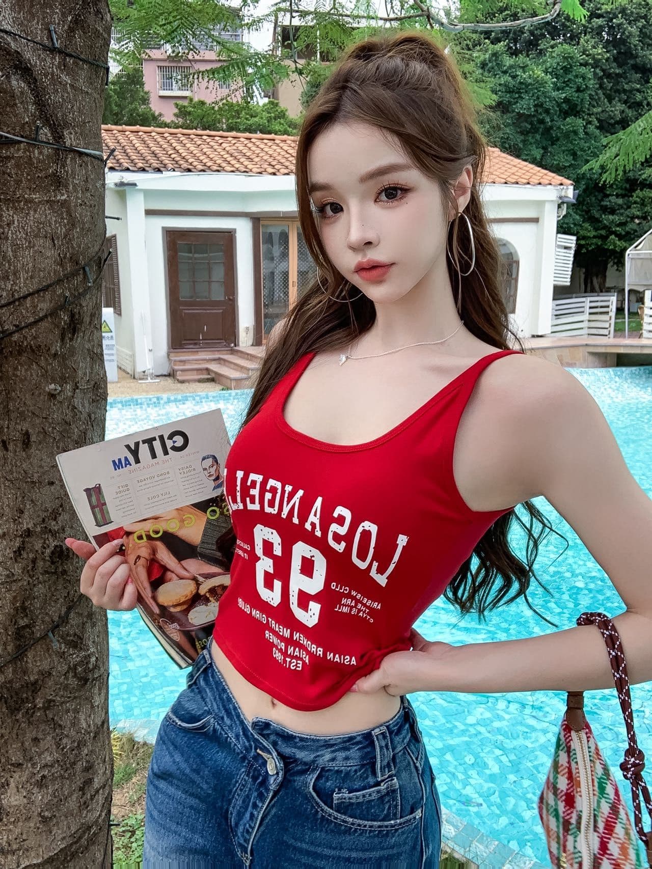 아메리칸 알파벳 프린트 조끼 슬립 여성 여름 2026 새로운 몸매 가꾸기 달콤한 핫걸 인사이드 가져 가라. 민소매 외출용 맨위 상세 이미지 1