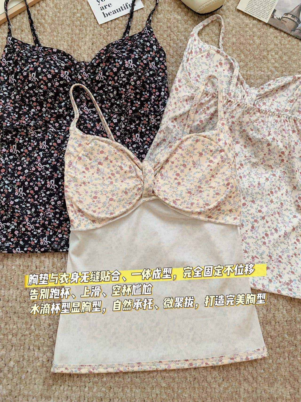 봄 여름 섹션 프랑스식 순수한 욕망 꽃무늬 탈착식 행침 목 레이스업 행침 목 슬립 둘 착용 표지 고기 슬림해 보이는 맨위 상세 이미지 14