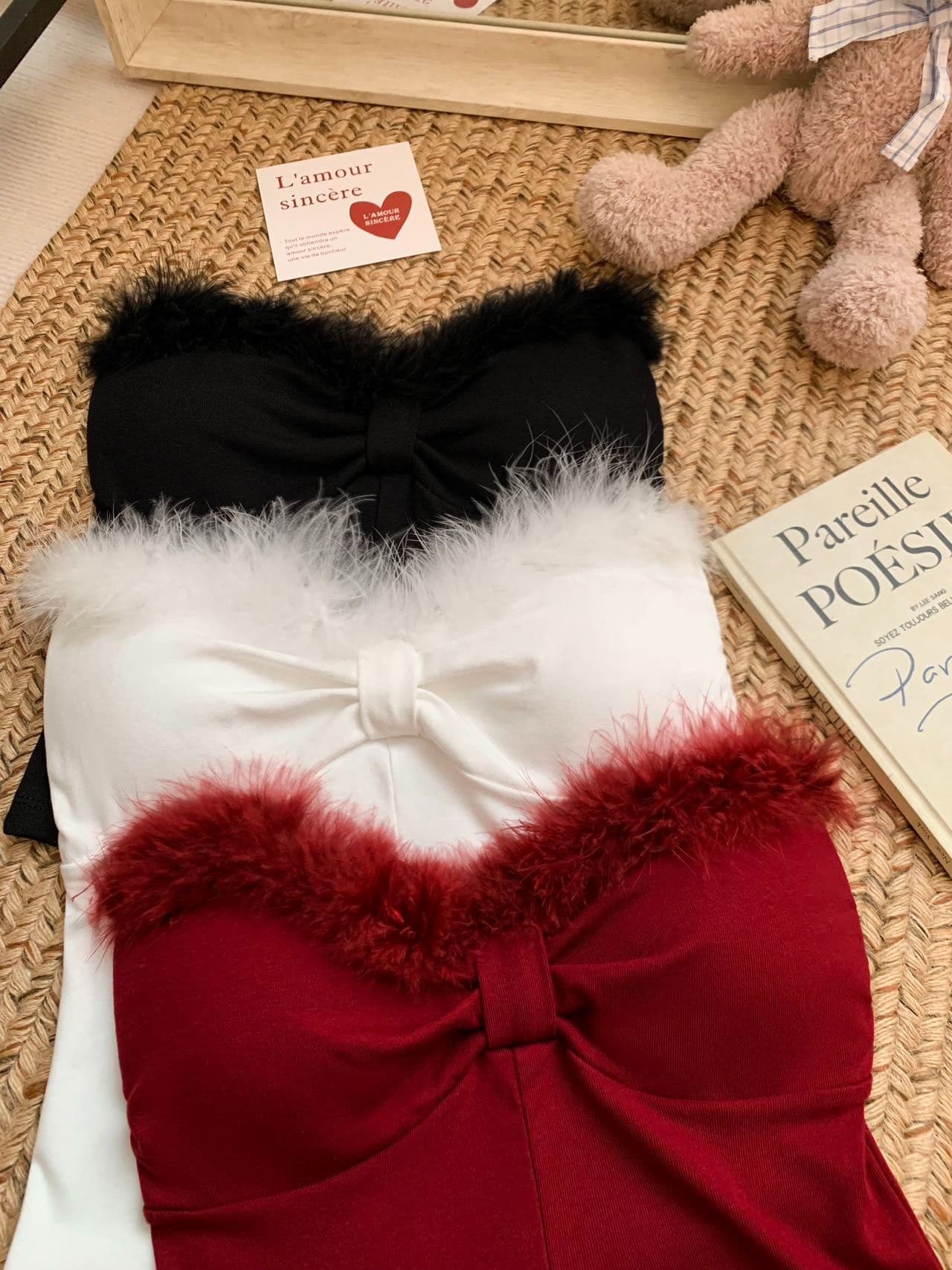 섹시함 플리스 패치워크 트임 튜브탑 조끼 여성 여름 벨트 가슴 패드 몸매 가꾸기 인사이드 가져 가라. 고급 센스 아름다움 뒤쪽에 의류 트렌디 상세 이미지 14