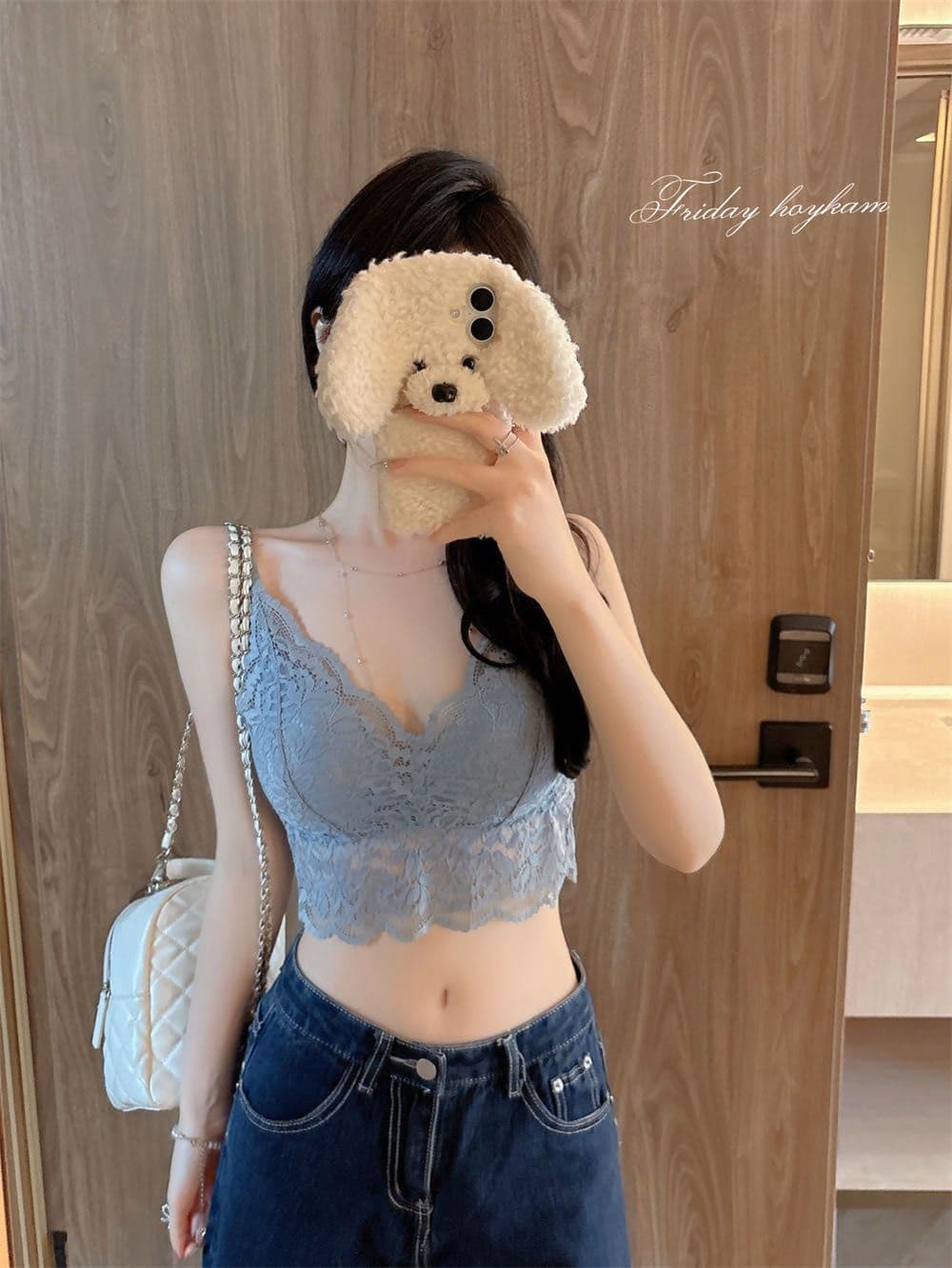 순수한 욕망 바람 레이스 슬립 작은 조끼 여성 가을 벨트 가슴 패드 브래지어 하나 생체 내 가져 가라. 섹시한 아름다움 뒤쪽에 의류 외출용 상세 이미지 17