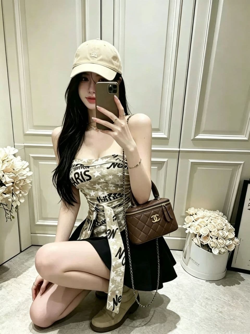 핫걸 섹시함 불규칙 행침 목 비스듬한 어깨 의류 여성 가을 디자인 센스 작은 대중 몸매 가꾸기 인사이드 가져 가라. 조끼 슬립 외출용 상세 이미지 8