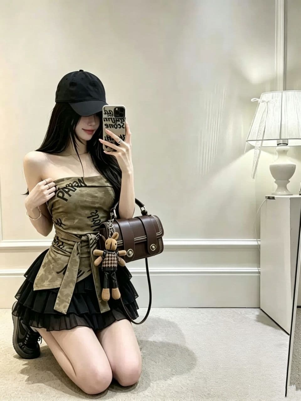 핫걸 섹시함 불규칙 행침 목 비스듬한 어깨 의류 여성 가을 디자인 센스 작은 대중 몸매 가꾸기 인사이드 가져 가라. 조끼 슬립 외출용 상세 이미지 12