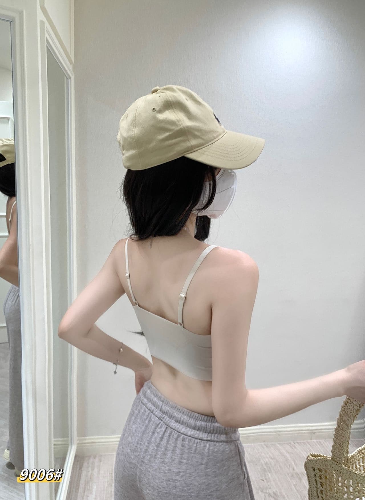 프랑스식 순수한 욕망 얼음 실크 우유 피부 속옷 V넥 레이스 측면 모으다 편안함 고정 컵 튜브탑 여성 없음 흔적 아름다움 뒤로 상세 이미지 4