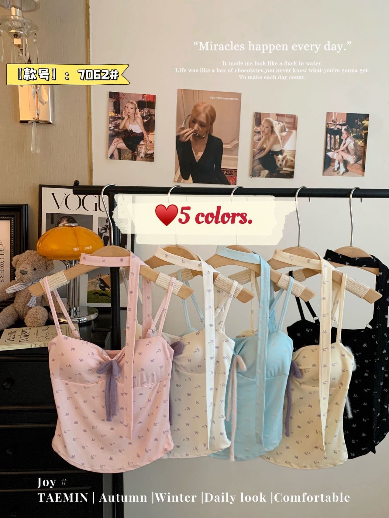 한 레이스업 가슴 패드 순수한 욕망 핫걸 꽃무늬 행침 목 슬립 아름다움 뒤로 좋은 어깨끈 슬림해 보이는 다용도 수 있습니다. 외출용 여성 조끼 상세 이미지 4