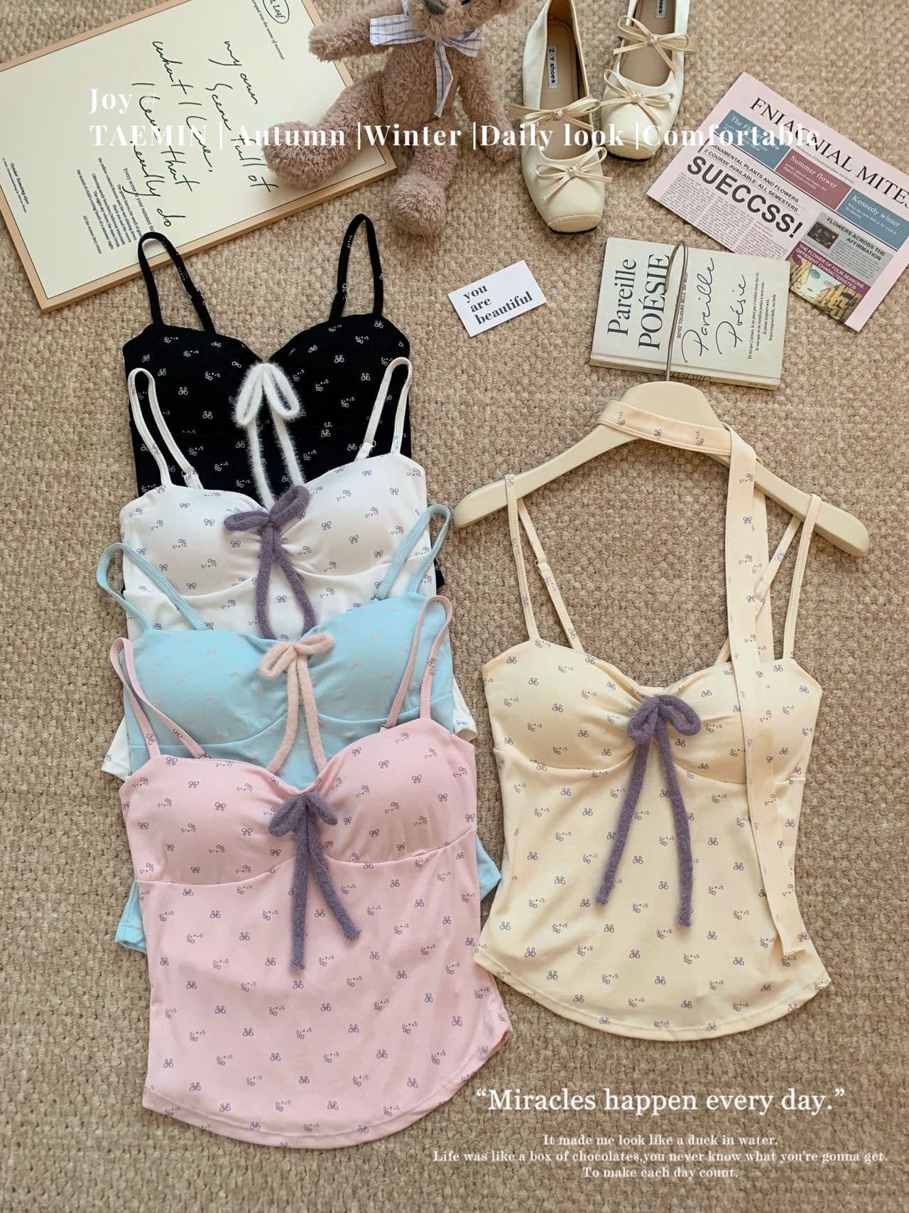 한 레이스업 가슴 패드 순수한 욕망 핫걸 꽃무늬 행침 목 슬립 아름다움 뒤로 좋은 어깨끈 슬림해 보이는 다용도 수 있습니다. 외출용 여성 조끼 상세 이미지 13