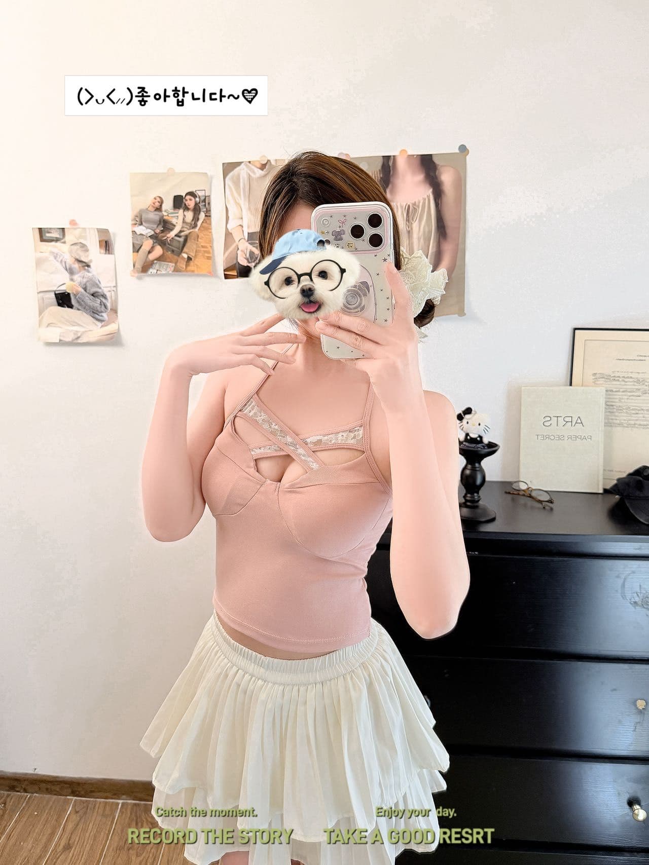 한 부서 순수한 욕망 섹시함 십자가 디자인 센스 홀로우 아웃 행침 목 캐미솔 여름 섹션 인사이드 가져 가라. 몸매 가꾸기 핫걸 맨위 상세 이미지 4