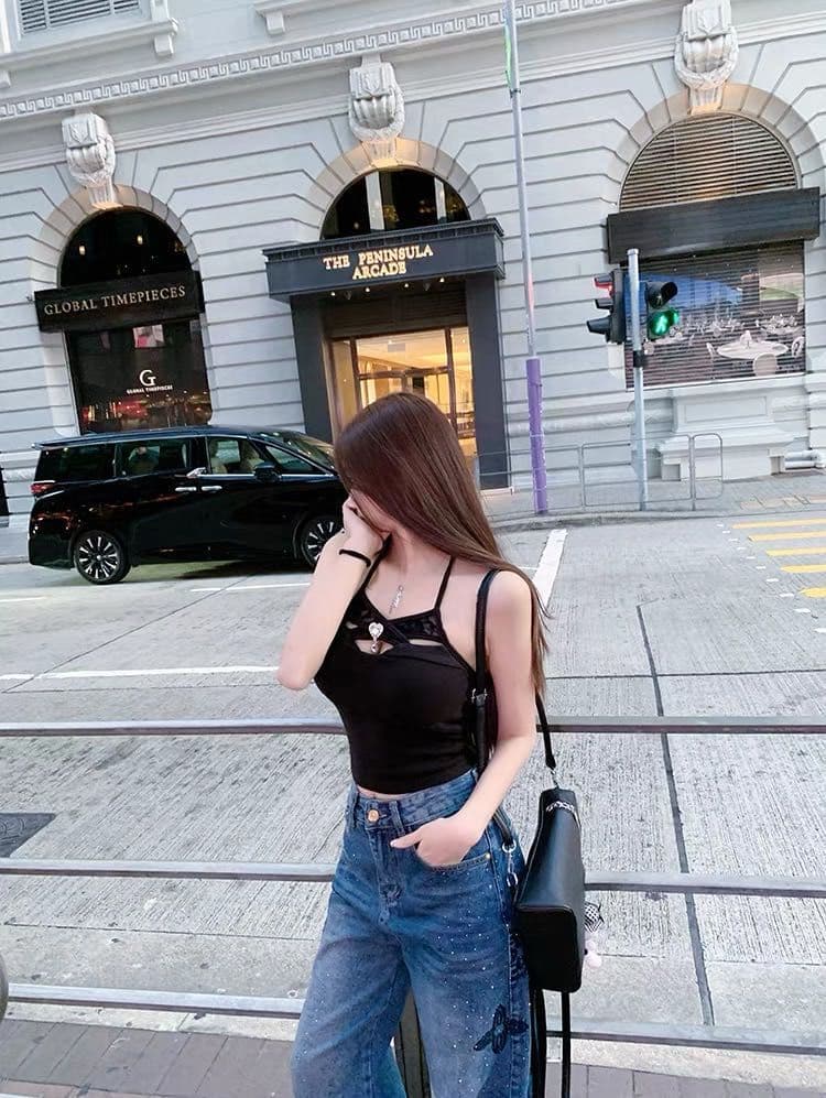 한 부서 순수한 욕망 섹시함 십자가 디자인 센스 홀로우 아웃 행침 목 캐미솔 여름 섹션 인사이드 가져 가라. 몸매 가꾸기 핫걸 맨위 상세 이미지 16