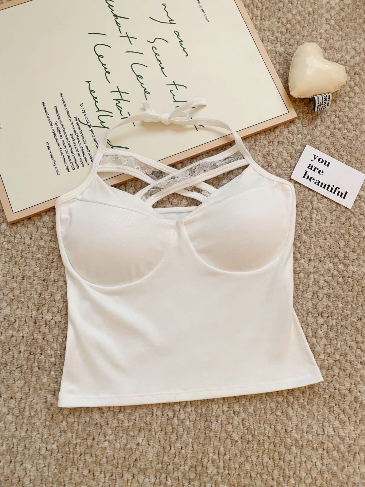 한 부서 순수한 욕망 섹시함 십자가 디자인 센스 홀로우 아웃 행침 목 캐미솔 여름 섹션 인사이드 가져 가라. 몸매 가꾸기 핫걸 맨위 상세 이미지 26