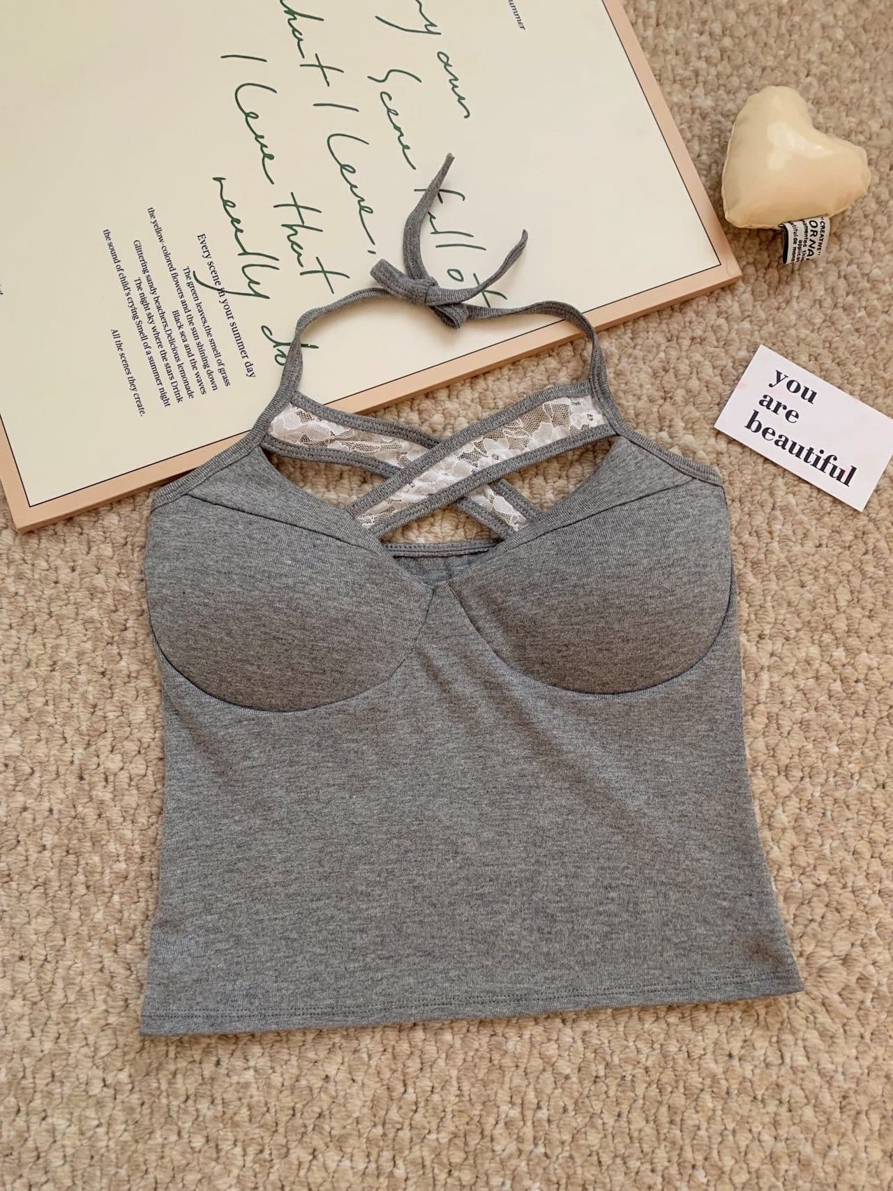 한 부서 순수한 욕망 섹시함 십자가 디자인 센스 홀로우 아웃 행침 목 캐미솔 여름 섹션 인사이드 가져 가라. 몸매 가꾸기 핫걸 맨위 상세 이미지 28