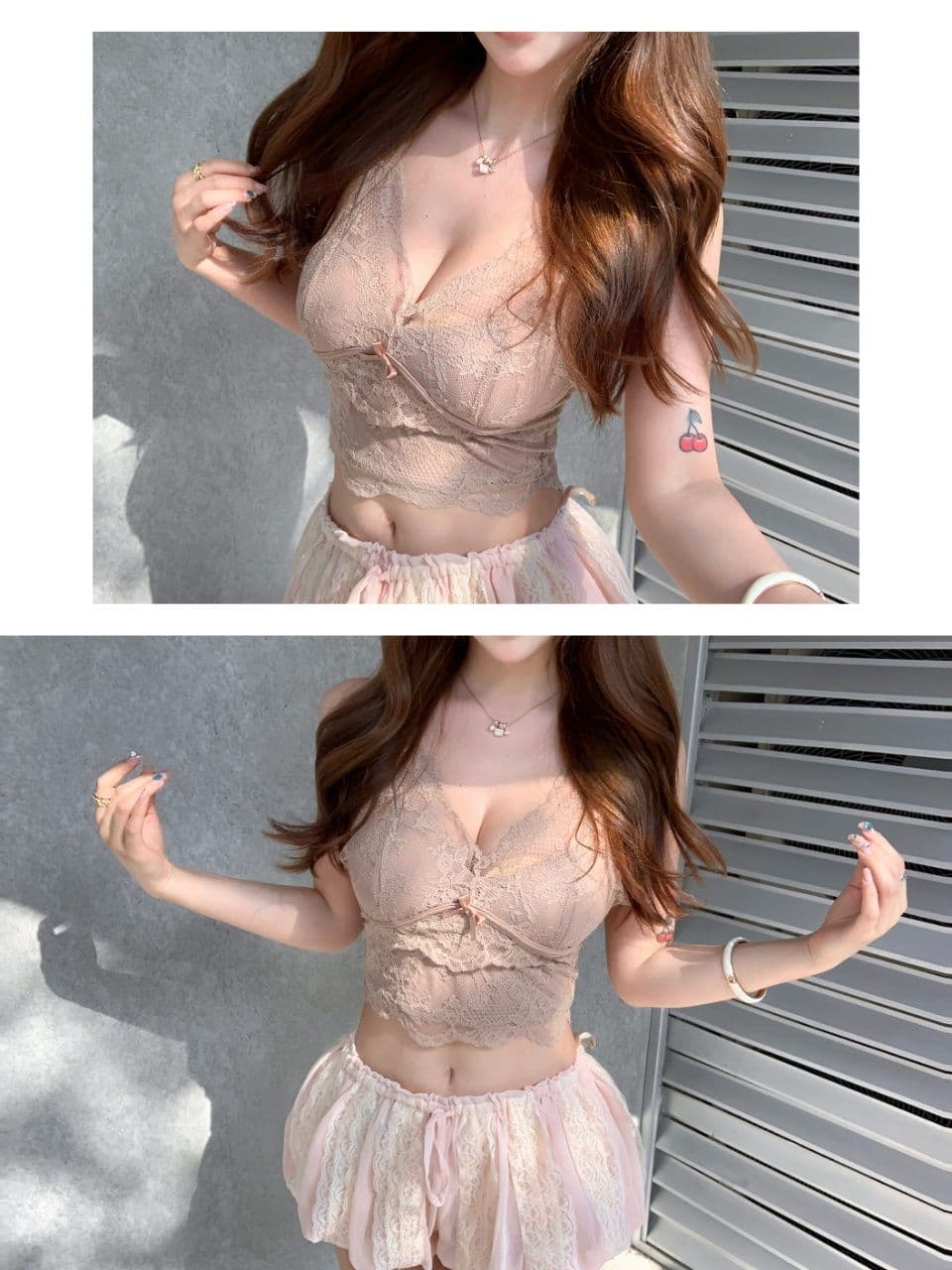 순수한 욕망 바람 벨트 가슴 패드 레이스 캐미솔 봄 가을 새로운 고유 한 몸매 가꾸기 슬림해 보이는 인사이드 가져 가라. 만나는 맨위 트렌디 상세 이미지 9