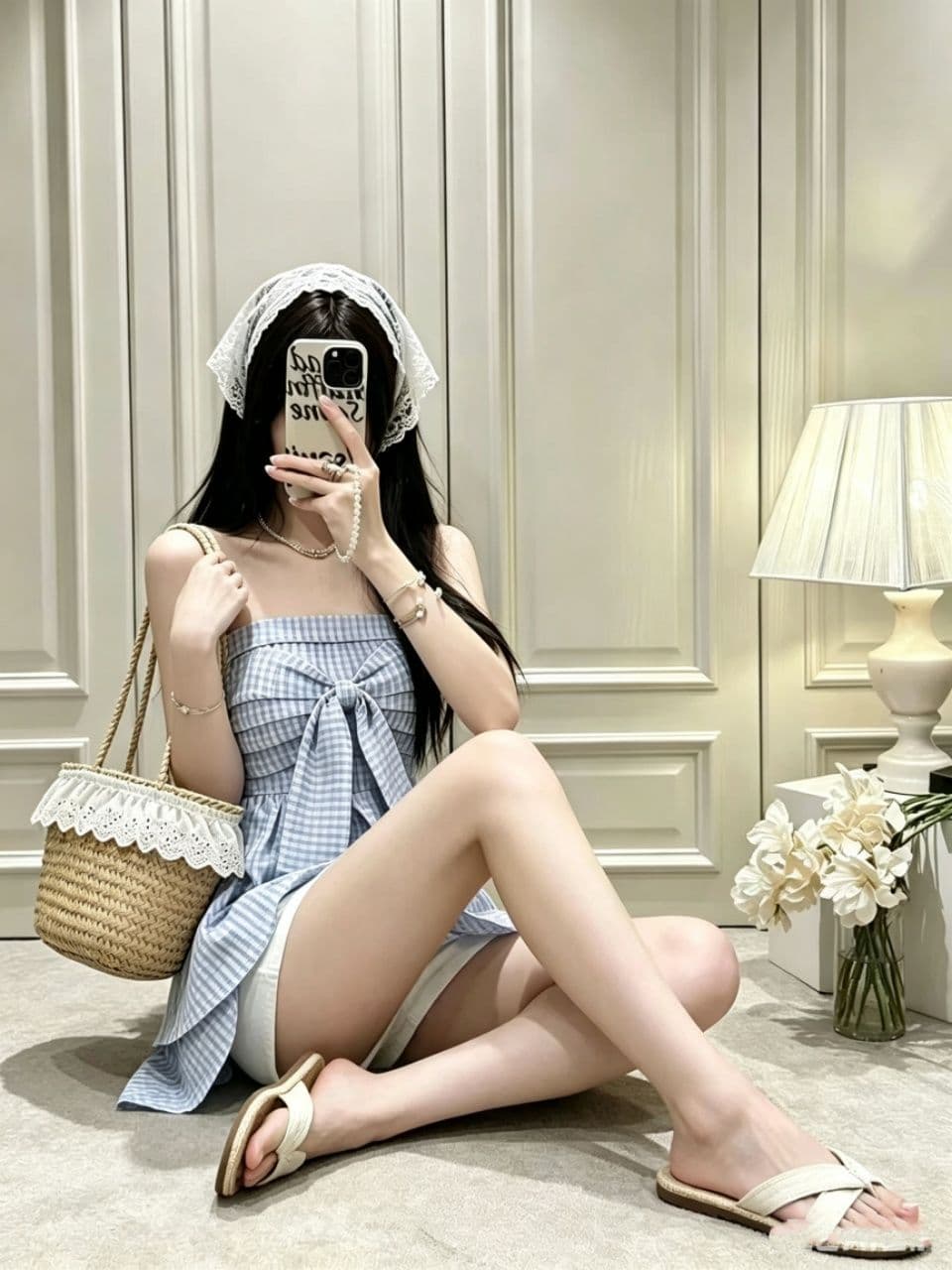 순수한 욕망 핫걸 행침 목 작은 조끼 디자인 센스 패션 품격 아름다운 허리 수축 튜브탑 백리스 맨위 외출용 여름 상세 이미지 4