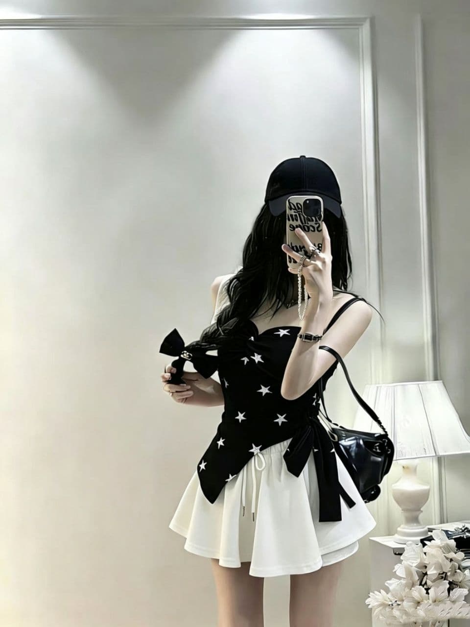 순수한 욕망 핫걸 바람 나비 매듭 튜브탑 조끼 여성 파란색 별 비틀림 디자인 몸매 가꾸기 허리 수축 슬립 맨위 상세 이미지 14