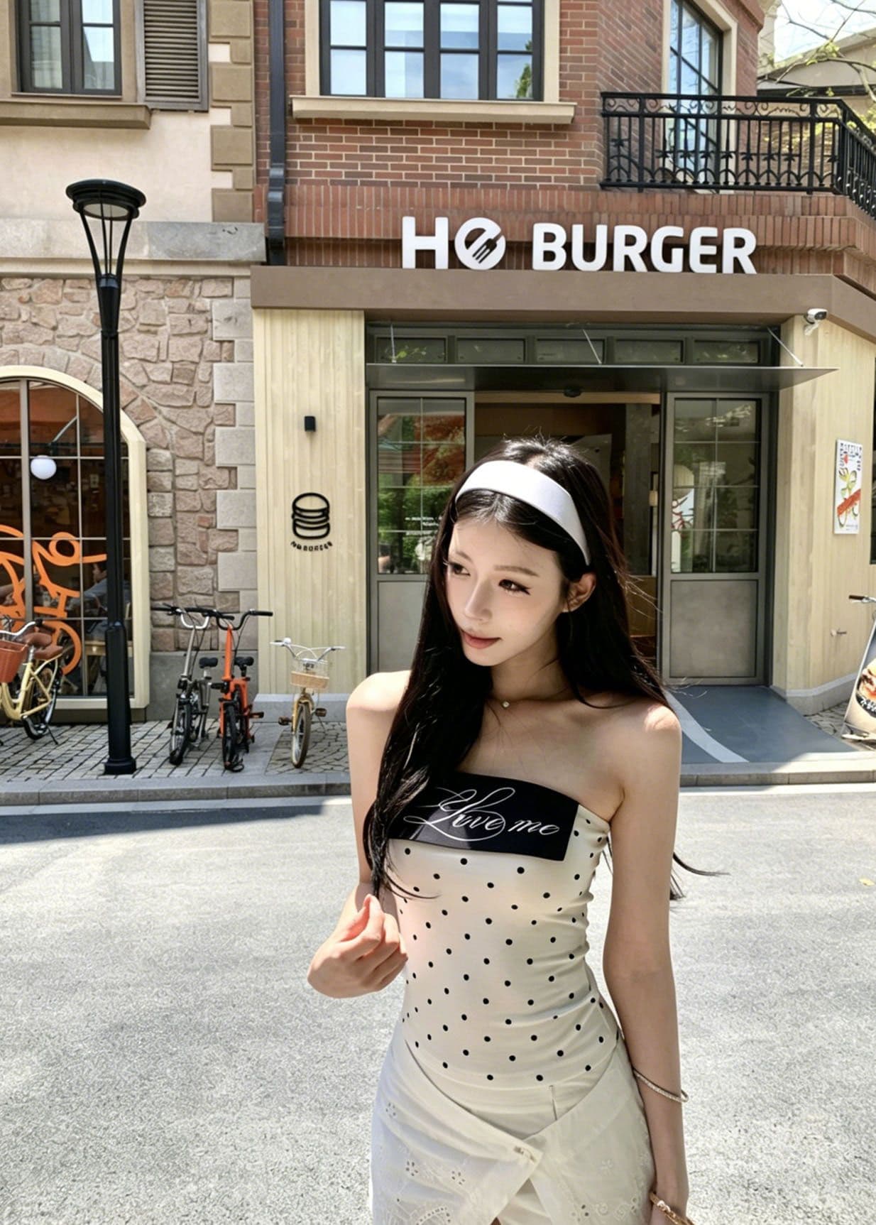 섹시함 도트 무늬 알파벳 프린트 배색 튜브탑 조끼 여성 여름 벨트 가슴 패드 몸매 가꾸기 슬림해 보이는 핫걸 바람 맨위 트렌디 상세 이미지 10