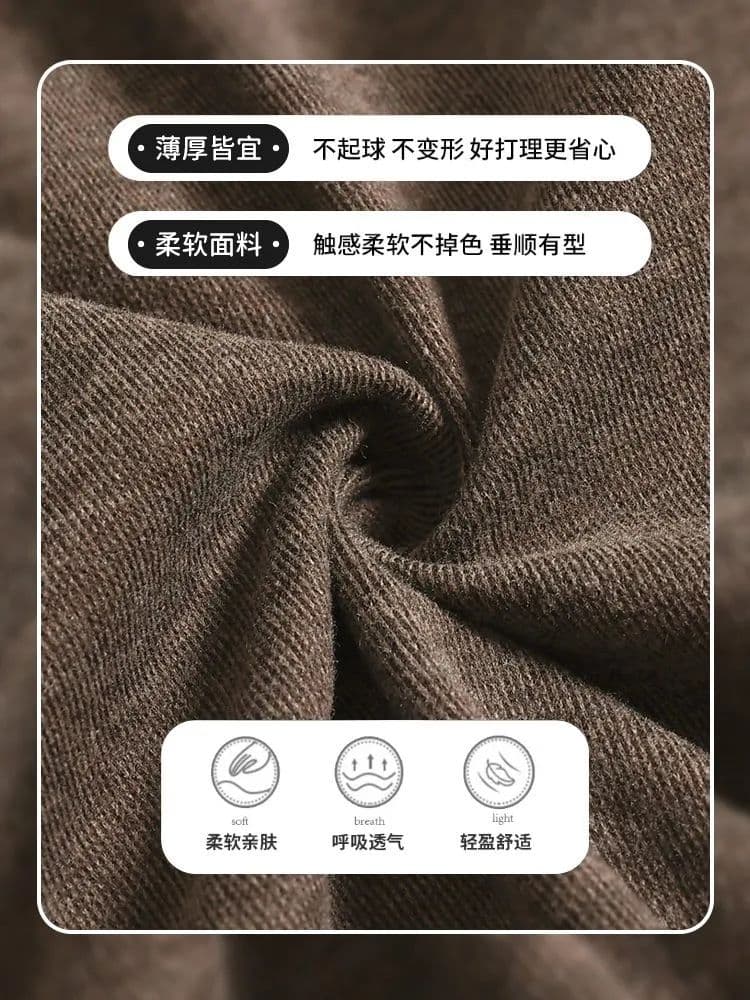 찹쌀 꽃밭 치마바지 여성 2026 년 가을 새로운 하이웨이스트 도루 센스 루즈핏 느긋한 작은 키 반신 치마바지 상세 이미지 4