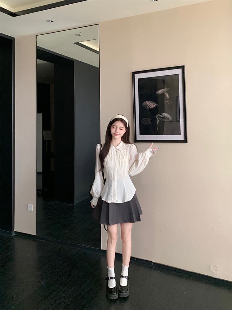 2026 가을 겨울 통통한 여동생 한 부서 지우기 여고생 착용 가져 가라. 나만의 것을 가져와 라. 한국 드라마 여성 주님 학원 스타일 블레이저 상세 이미지 16
