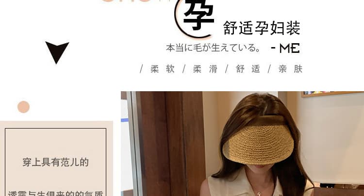 여름 새로운 한 부서 루즈핏 캐주얼 POLO 칼라 민소매 조끼 임신 엄마 드레스 상세 이미지 9