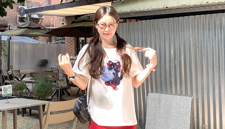 여름 지금 한국 스타일 루즈핏 무거운 작업 수건 자수 연령 감소 순면 티셔츠 운동 반신 스커트 트렌디 엄마 세트 상세 이미지 28
