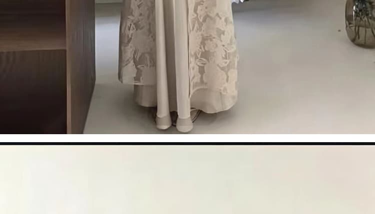 여름 새로운 무거운 작업 프랑스식 자카드 조끼 블라우스 미니멀리즘 슬립 드레스 임신 엄마 품격 세트 상세 이미지 24