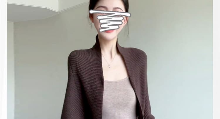 신제품 지금 한 부서 분위기 센스 느긋한 니트 재킷 슬립 롱 스커트 임신 엄마 빛 요리 한 바람 세트 상세 이미지 7