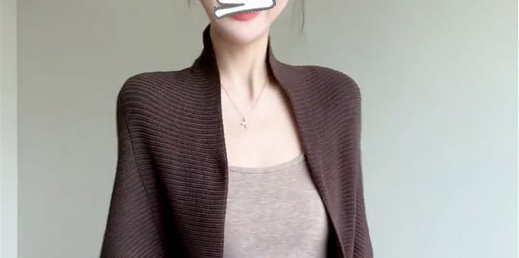 신제품 지금 한 부서 분위기 센스 느긋한 니트 재킷 슬립 롱 스커트 임신 엄마 빛 요리 한 바람 세트 상세 이미지 25
