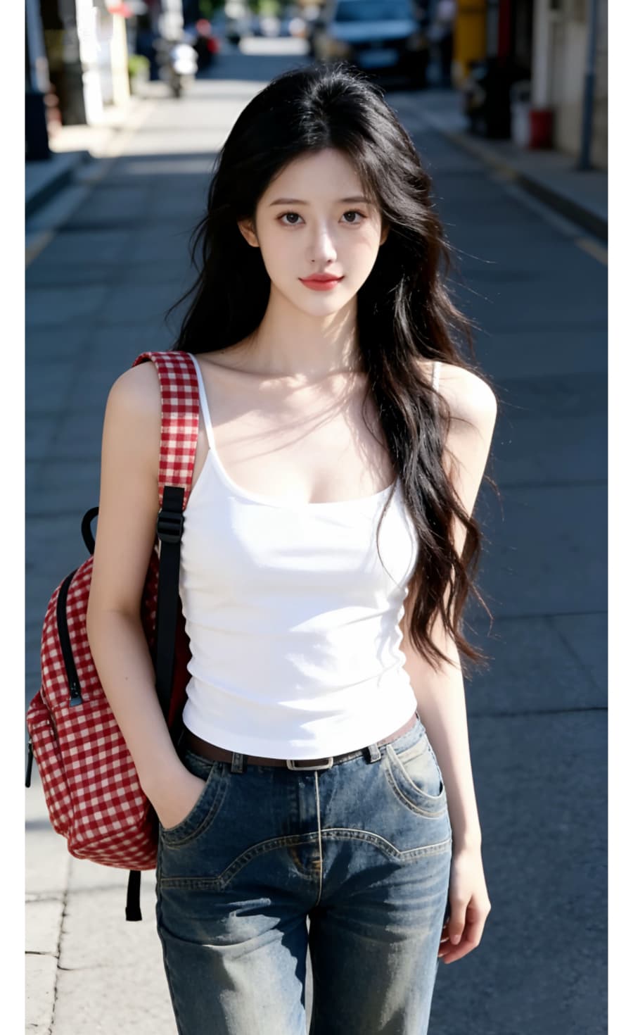 2026 다용도 새로운 사계절 섹션 더 적은 랙 프랑스식 레트로 여성 허리 수축 슬림해 보이는 품격 흑인과 백인 캐미솔 상세 이미지 1