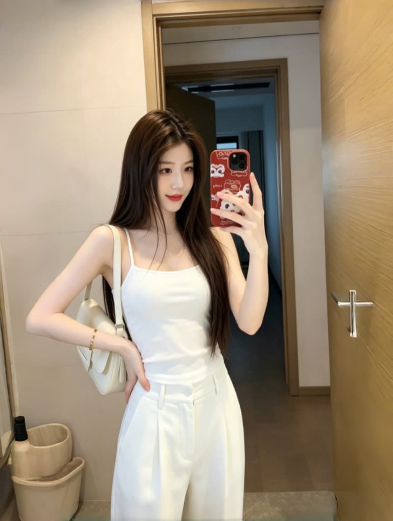 실사 캐미솔 인벤토리 충분하다 샤오홍 예약하기 흔들어서 톤 인터넷 유명인 같은 단락 인사이드 가져 가라. 외출용 필수 슬립 여성 상세 이미지 23