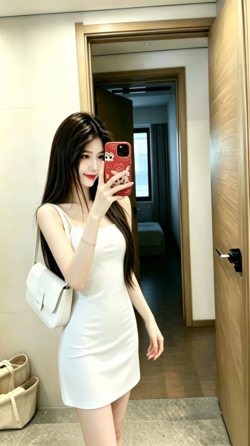 실사 흑인과 백인 색상 인사이드 가져 가라. 중간 길이 캐미솔 기본 스커트 여성 섹시함 몸매 가꾸기 속치마 다용도 기본 셔츠 상세 이미지 8