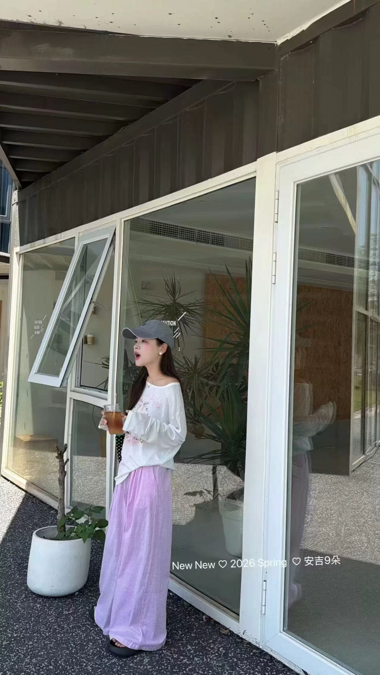새로운 한국 스타일 루즈핏 만화 프린트 얇은 스타일 얼음 실크 자외선 차단 맨위 허리밴드 캐주얼 바지 세트 상세 이미지 1