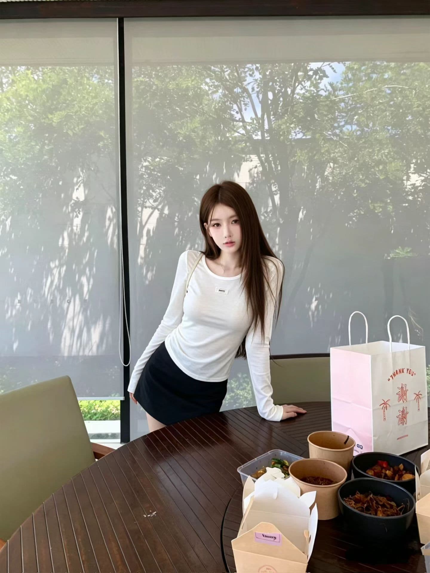 2026 한국 동대문 jyy 품격 부드러운 주간 실크 라운드 넥 미니멀리즘 캐주얼 기본 셔츠 티셔츠 여성 트렌디 12 하나 색상 상세 이미지 6
