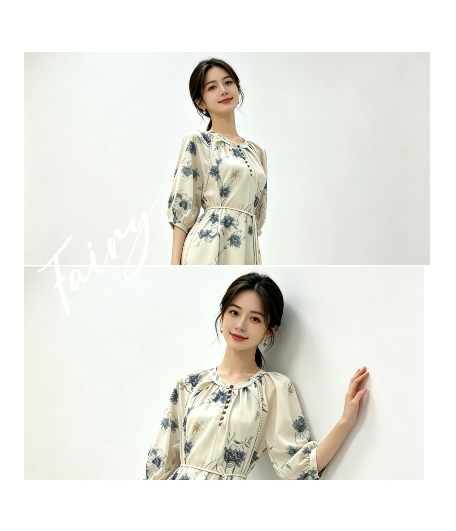 수묵화 헤일로 염색 레이스업 여성 드레스 품격 2026 여름 새로운 낭만주의 휴가 바람 고유 한 슈퍼 잘 생긴 롱 스커트 상세 이미지 5