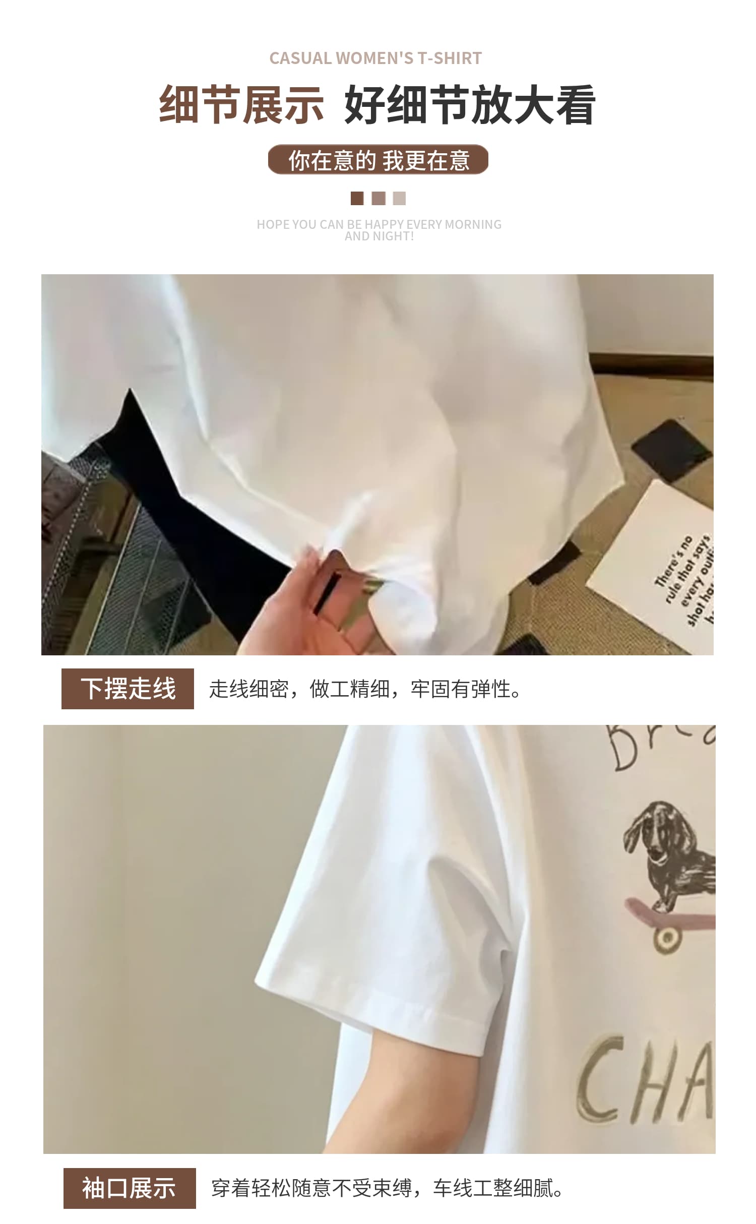 한국 동대문 2026 여름 새로운 순면 반팔 티셔츠 여성 슬림해 보이는 연령 감소 아메리칸 레트로 맨위 트렌디 ins 상세 이미지 12