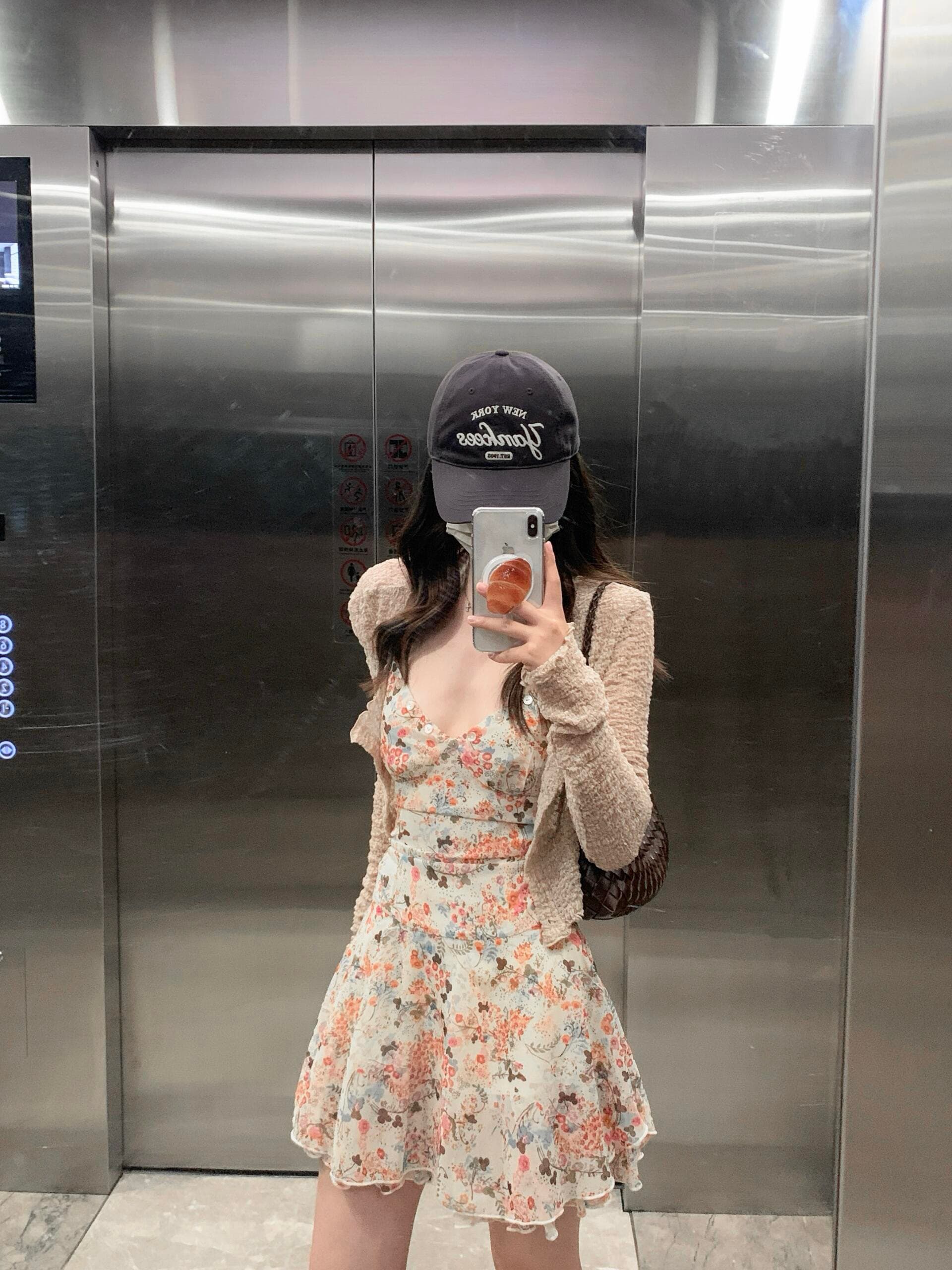 프랑스식 우아함 바람 오픈 가디건 슬림해 보이는 품격 꽃무늬 슬립 여성 드레스 투피스 슈트 2026 년 여름 새로운 상세 이미지 5