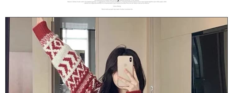 재고 있음 2026 봄 드레스 새로운 임산부 봄 가을 세트 양 낙타 털 빨간색 축제 스웨터 와이드 레그 팬츠 투피스 세트 상세 이미지 29