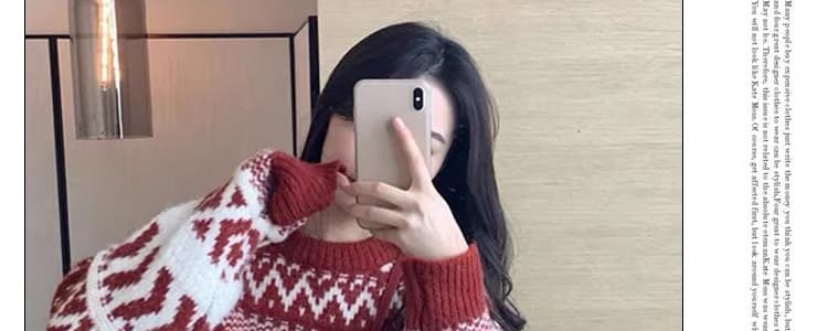 재고 있음 2026 봄 드레스 새로운 임산부 봄 가을 세트 양 낙타 털 빨간색 축제 스웨터 와이드 레그 팬츠 투피스 세트 상세 이미지 33