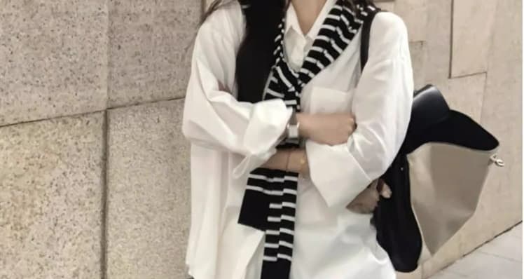 질량 선물 물품 2026 이른 가을 임산부 세트 루즈핏 셔츠 맨위 와이드 레그 팬츠 긴 바지 봄 가을 투피스 세트 상세 이미지 16