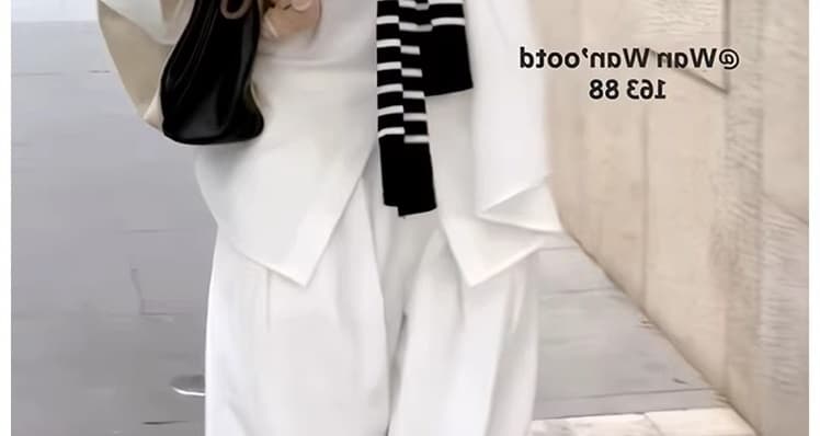 질량 선물 물품 2026 이른 가을 임산부 세트 루즈핏 셔츠 맨위 와이드 레그 팬츠 긴 바지 봄 가을 투피스 세트 상세 이미지 38