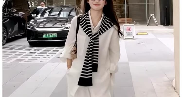 질량 선물 물품 2026 이른 가을 임산부 세트 루즈핏 셔츠 맨위 와이드 레그 팬츠 긴 바지 봄 가을 투피스 세트 상세 이미지 41