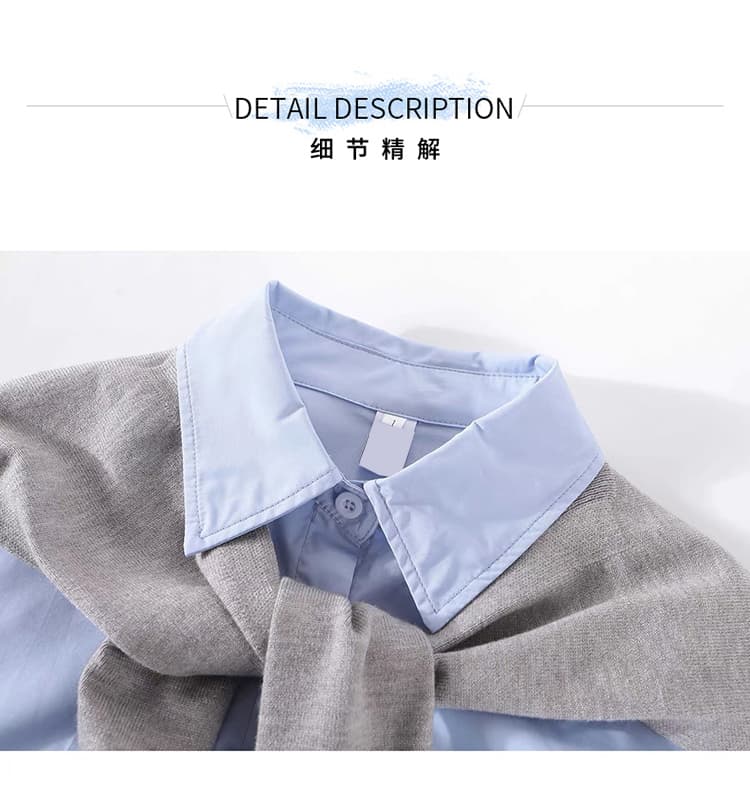 질량 선물 물품 2026 이른 가을 임산부 봄과 가을 세트 셔츠 맨위 와이드 레그 팬츠 봄 가을 투피스 세트 상세 이미지 19