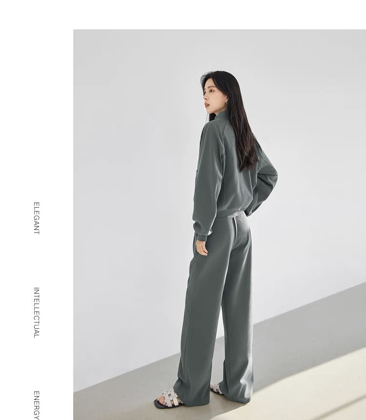 질량 선물 물품 2026 봄과 가을 옷 임산부 세트 후드티 재킷 복부 지지 와이드 레그 팬츠 봄 가을 투피스 세트 상세 이미지 15