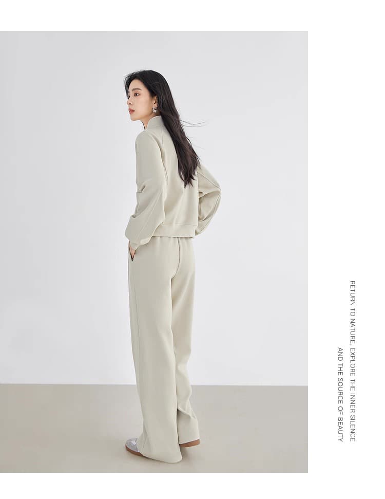질량 선물 물품 2026 봄과 가을 옷 임산부 세트 후드티 재킷 복부 지지 와이드 레그 팬츠 봄 가을 투피스 세트 상세 이미지 19