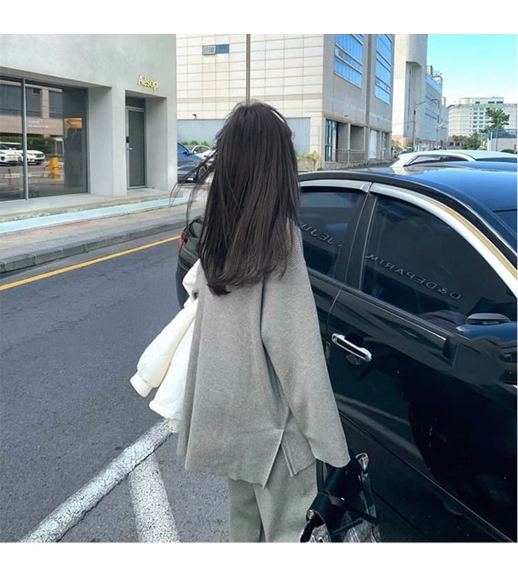 질량 선물 물품 2026 임산부 봄 가을 세트 니트 스웨터 하이웨이스트 임산부 바지 봄과 가을 투피스 세트 상세 이미지 32